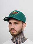 Бейсболка MITCHELL NESS арт. HHSS5370-MWIYYPPPHNGN Minnesota Wild NHL (темно-зеленый)